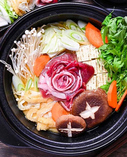 Botan Nabe (Japanese Wild Boar Hotpot)