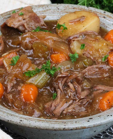 Mini Slow Cooker Pot Roast