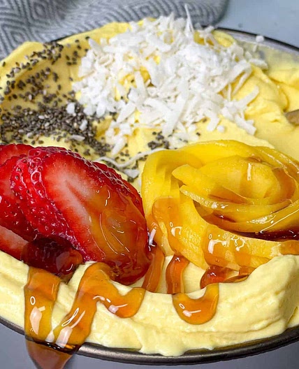 Blender Mango Soft Serve/Ice cream in 5 minutes