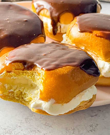 Cream Filled Brioche Buns