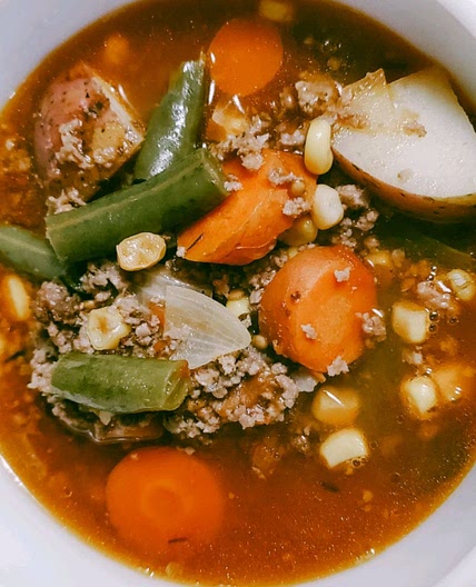 Ground Beef and Vegetable Soup