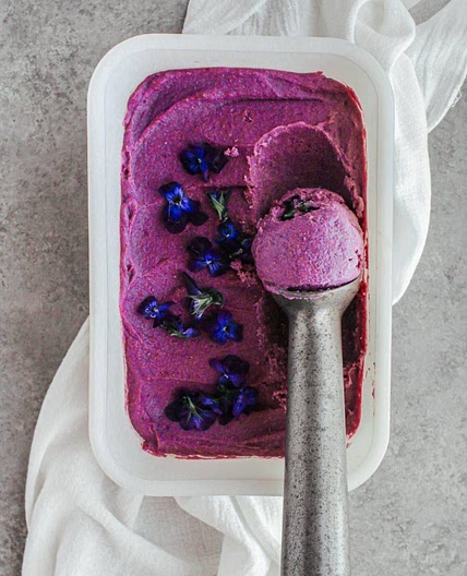 Purple Sweet Potato Ice Cream