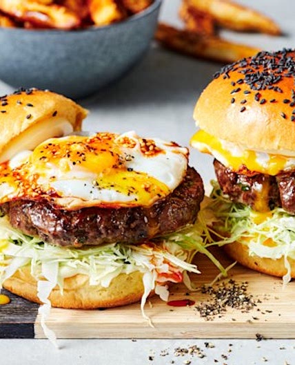 Chinese spices and chilli crisp drive this burger straight to Flavourtown
