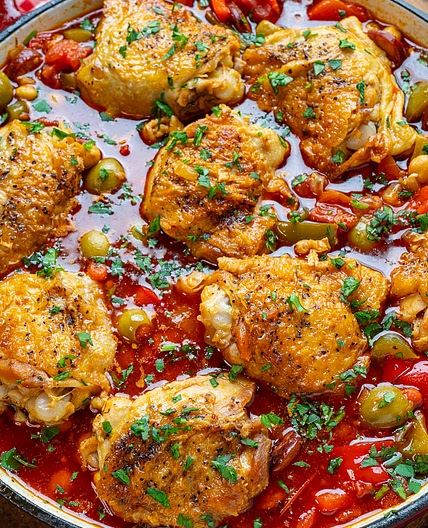 Spanish Style Chicken and Chorizo Stew