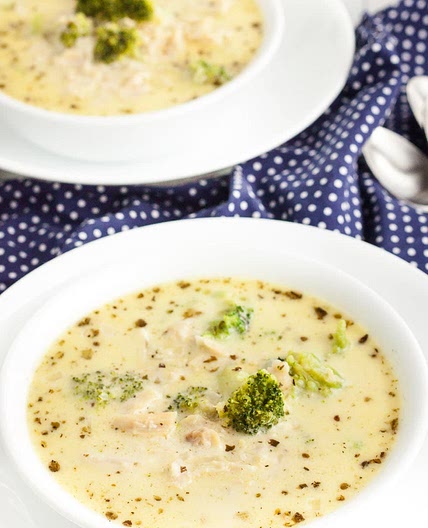Keto Chicken Alfredo Soup