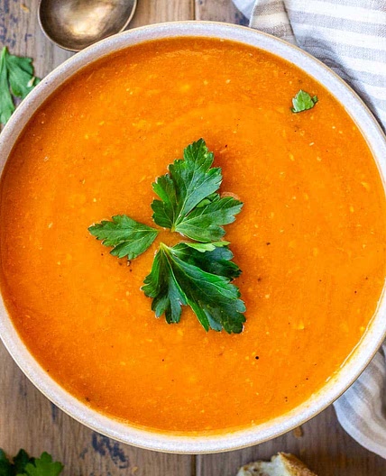 Easy Carrot, Ginger & Apple Soup
