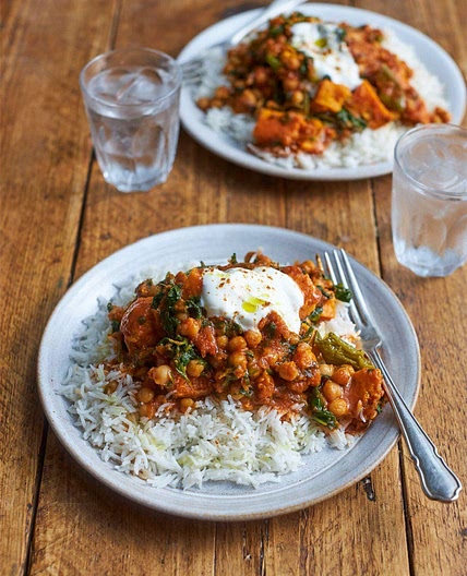 Sweet potato & chickpea curry