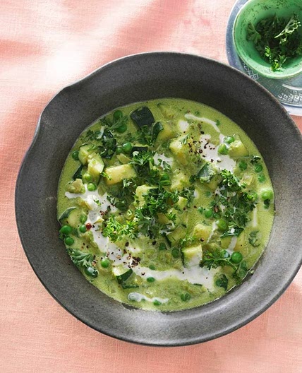 Vegan curry met pitabroodjes