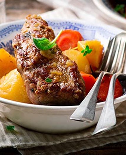 Stufato di vitello e verdure