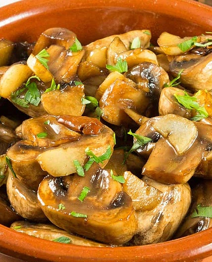 Receta de champiñones al ajillo fáciles