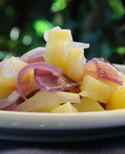 Patate e cipolle al vapore