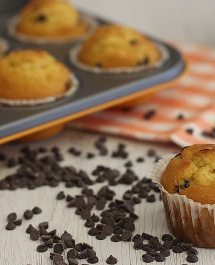 Muffin gluten free con gocce di cioccolato