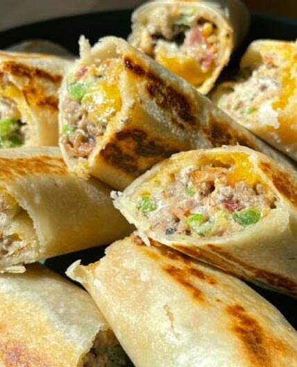 Jalapeño Popper Beef Taquitos