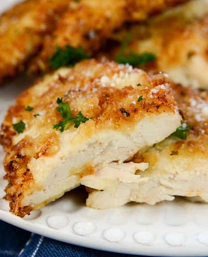 Air Fryer Parmesan Crusted Chicken