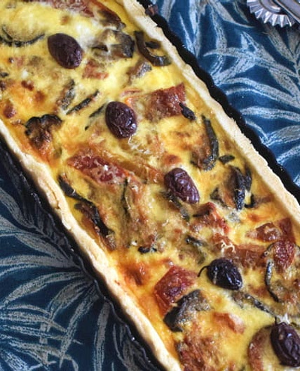 Tarte salée à la ratatouille maison
