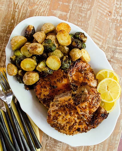 Air Fried Honey Mustard Pork Chops