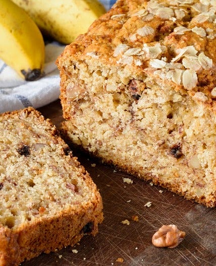 Esponjoso pan de plátano, ¡solo 3 ingredientes! (receta fácil)