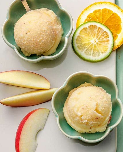 Frozen fruit sorbet