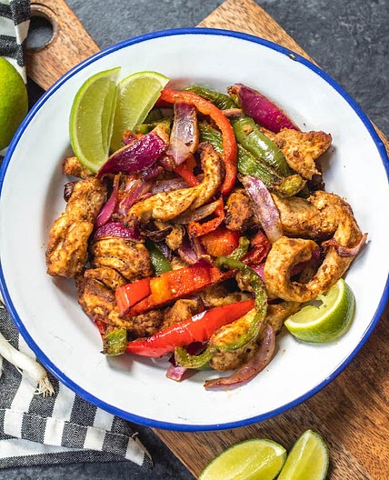 Air Fryer Chicken Fajitas: Whole30, Paleo, Keto, GF