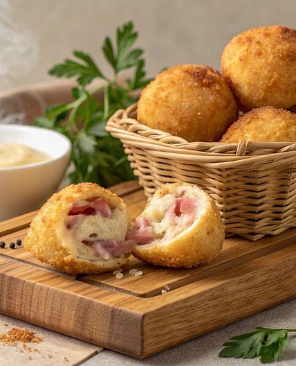 Bolitas de Jamon y Queso