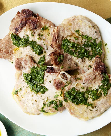 Air Fryer Garlic & Herb Pork Chops