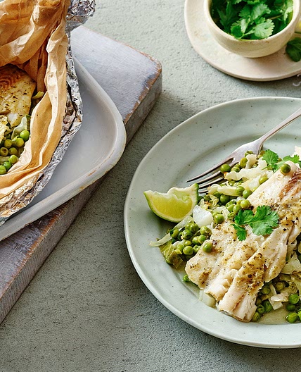 Thai coconut fish with rice