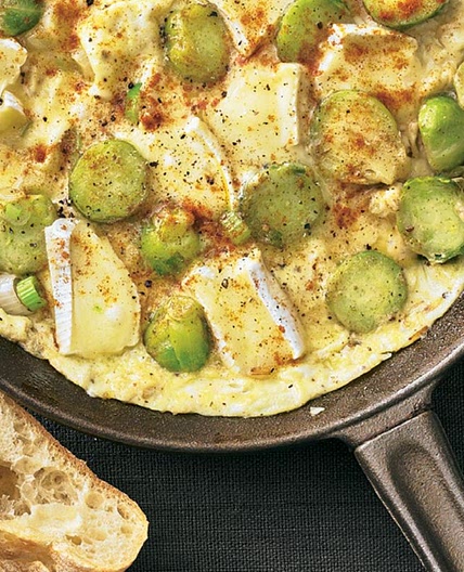 Rosenkohl-Omelett mit Brie