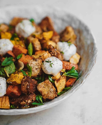 Roasted Vegetable Panzanella Salad