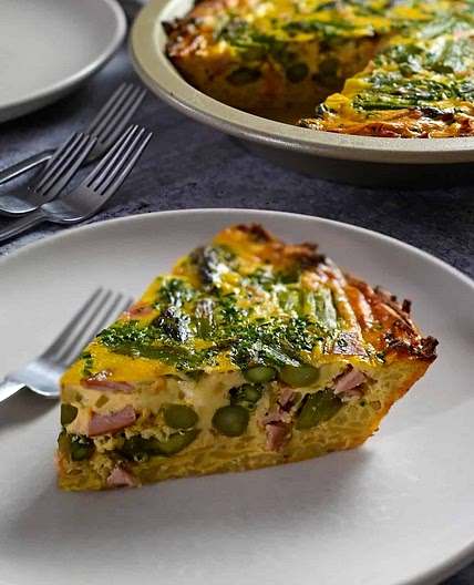 Asparagus Quiche (Paleo, Whole30, Gluten Free, Dairy Free)