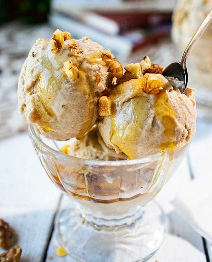 Vegan Gelato With Date Caramel
