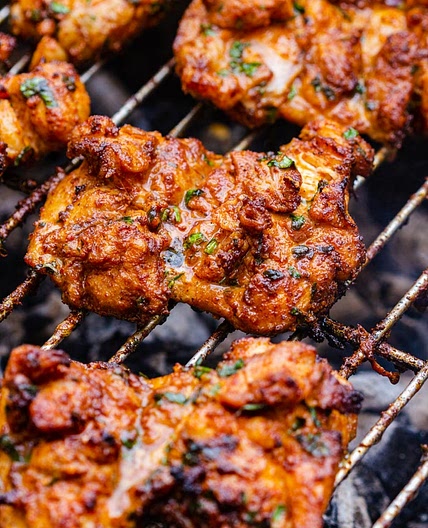 Grilled Boneless Chicken Thighs