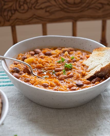 Sauerkraut and Bean Stew (Slovenian Jota)