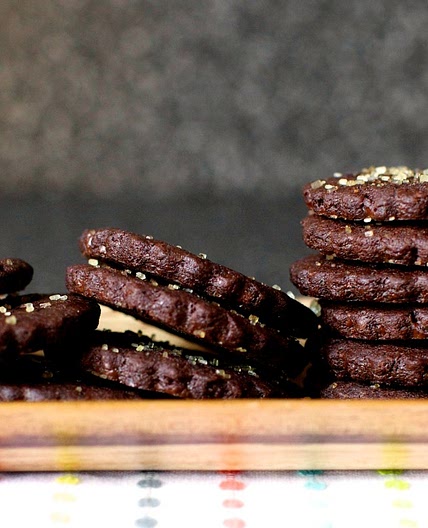 intensely chocolate sables