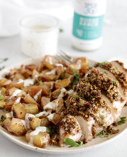 Whole30 House Ranch Walnut-Crusted Chicken