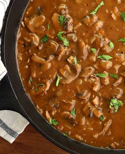 BEST Mushroom Gravy