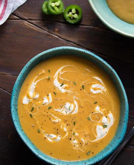 Spicy Caribbean-Inspired Sweet Potato Soup