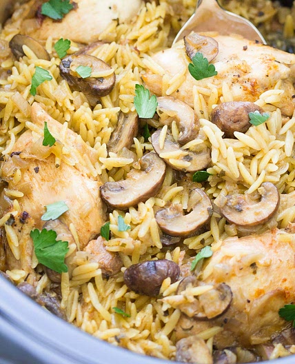 Crockpot Chicken and Mushrooms