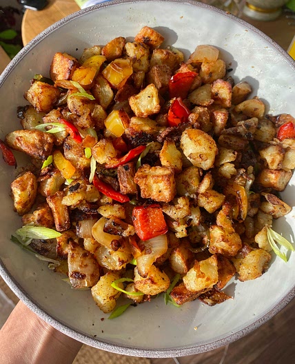 Salt and Pepper Parmentier Potatoes