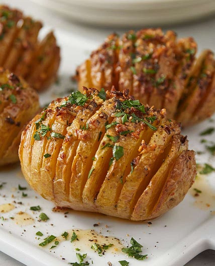Air Fryer Hasselback Potatoes