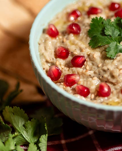 Baba ganoush au barbecue