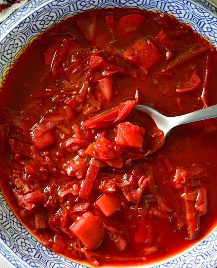 Vegetarian Ukrainian/Russian Borscht Soup