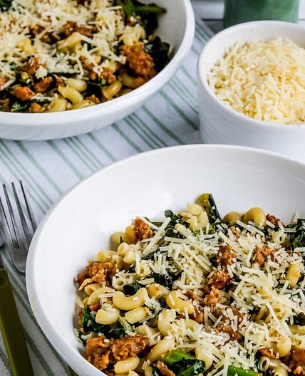 Italian Sausage Pasta with Collard Greens