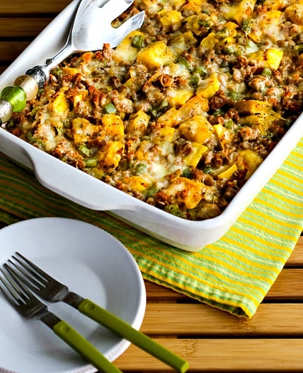 Delicata Squash and Sausage Gratin