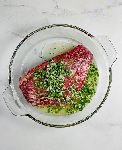 Easy Grilled Steak Salad with Herb Shallot Dressing