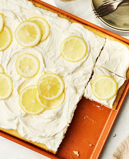Toomer's Lemonade Sheet Cake