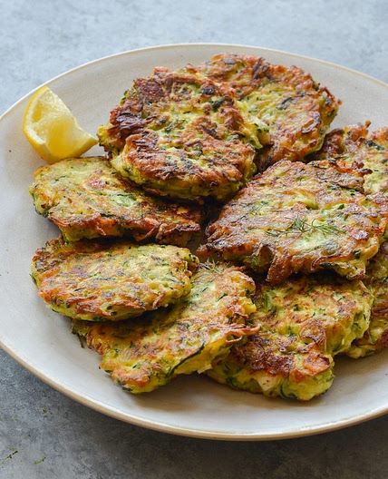 Zucchini Fritters with Feta and Dill