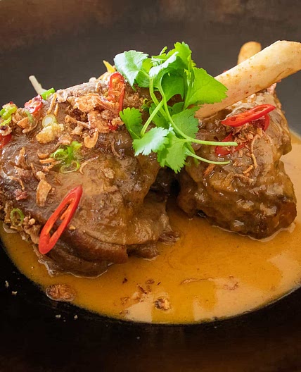 Lamb shank red Thai curry