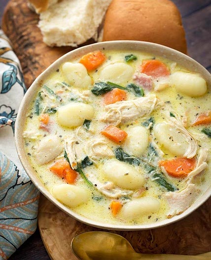 Instant Pot Creamy Chicken Gnocchi Soup