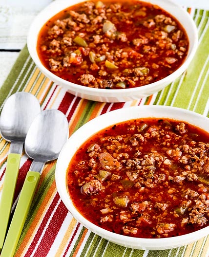 Low-Carb Stuffed Pepper Soup