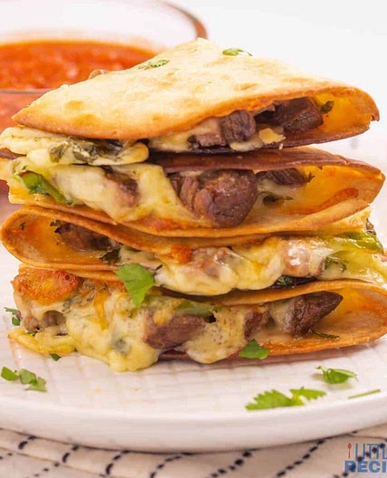 Beef Quesadillas with Carne Asada Steak